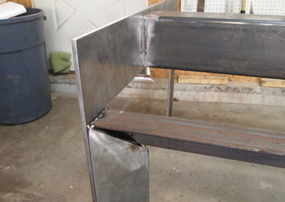 Hull Work Table: Steel Brace Plates