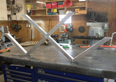 Kansas City Art Institute Picnic Table: Complete Assembly, Ready for Welding