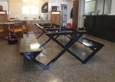 Kansas City Art Institute Picnic Table: Marble Installation